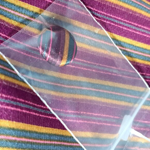 NEW OLD STOCK Vintage Gold Label Victoria's Secret Burgundy Striped Sleep Shirt - Picture 5 of 7